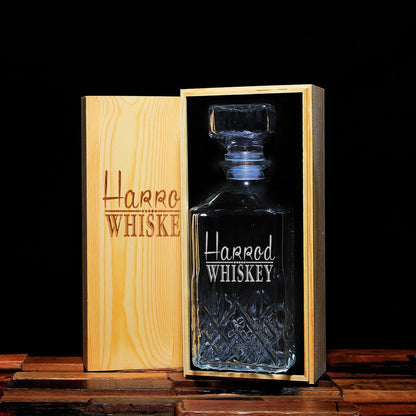 Men's Gift, Personalized Whiskey Decanter - Groomsmen Gifts, Personalized Gift - Engravedideas