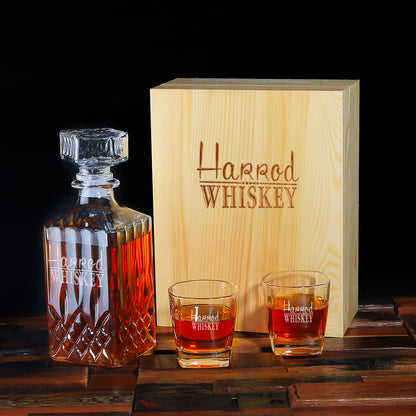 Groomsmen Gifts, Personalized Whiskey Decanter - Personalize Your Own Logo - Engravedideas