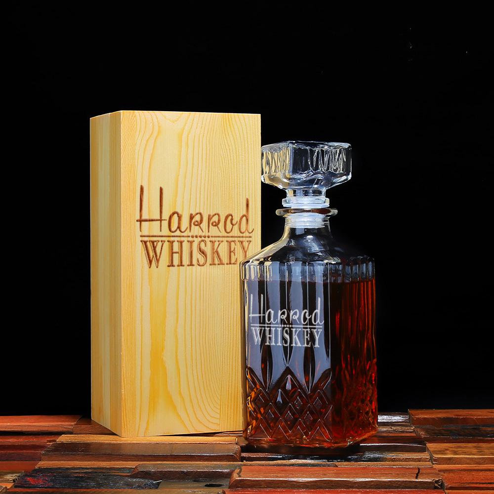 Men's Gift, Personalized Whiskey Decanter - Groomsmen Gifts, Personalized Gift - Engravedideas