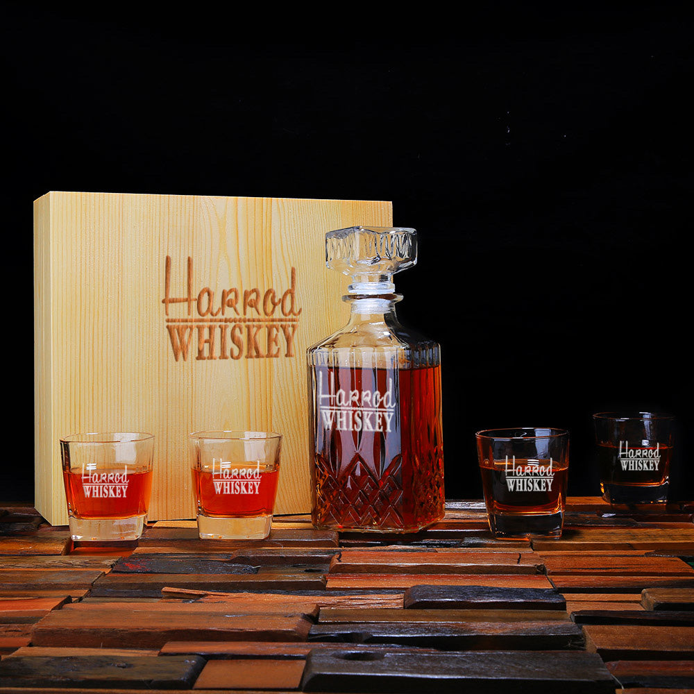 Men's Gift - Personalized Whiskey Decanter - Engravedideas